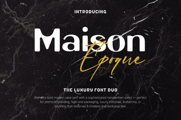 Maison Époque Duo Font for Web Designers